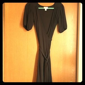 Ann Taylor LOFT Size 6 Chocolate Wrap Dress